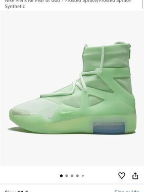 Nike Air Fear of God 1 Frosted Spruce Sneakers size 13